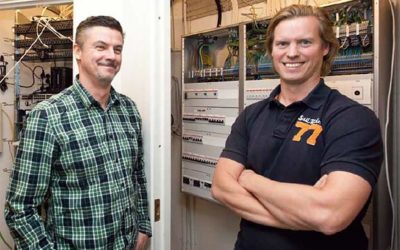 Snabba ryck när Elektroskandias nya butik och showroom byggdes