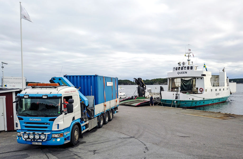 Fiber i skärgården ökar kraven på logistiken