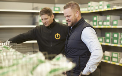 Kundunikt lager hos Säbrå El i Härnösand