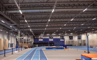 Ny belysning till friidrottshall